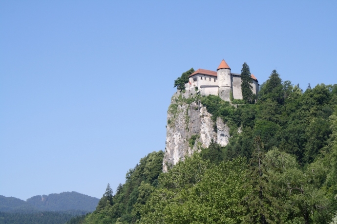 Bled Castle has a pretty ideal setting.